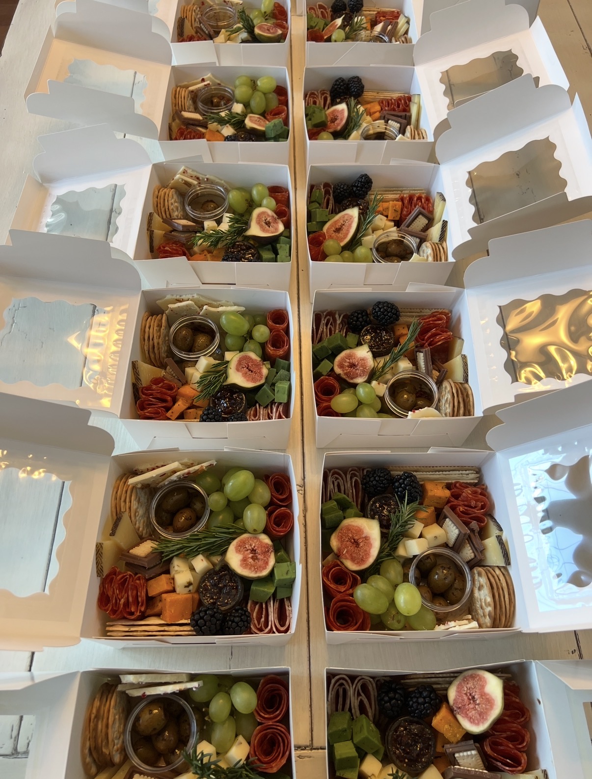 Individual boxes, delivered